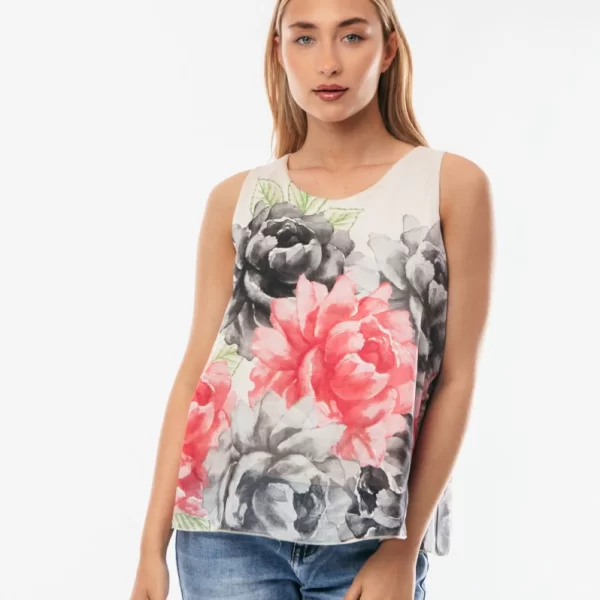 ΜΠΛΟΥΖΑ AMANIKH FLORAL Μαύρο