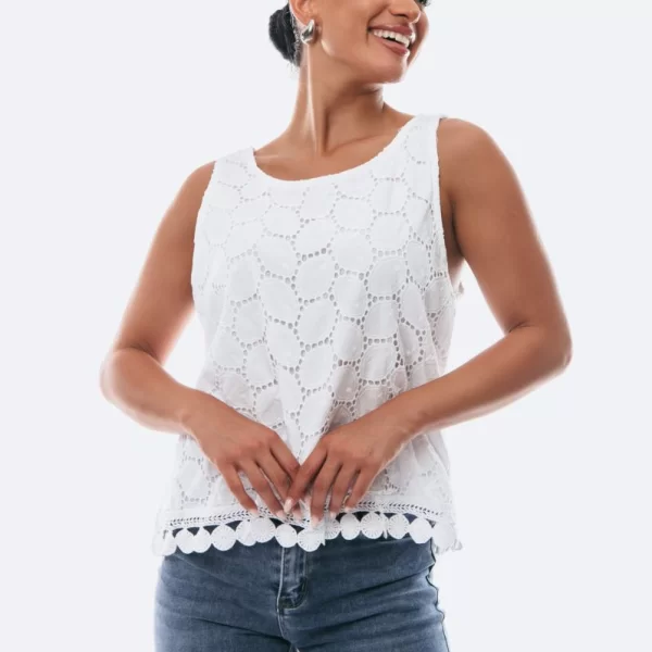 DRESS UP ΜΠΛΟΥΖΑ ΑΜΑΝΙΚΗ ΚΙΠΟΥΡ Άσπρο