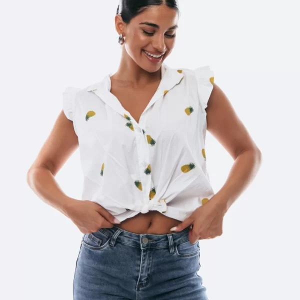 ΜΠΛΟΥΖΑ ΑΜΑΝΙΚΗ ΒΟΛΑΝ ΜΕ ΔΕΣΙΜΟ Άσπρο