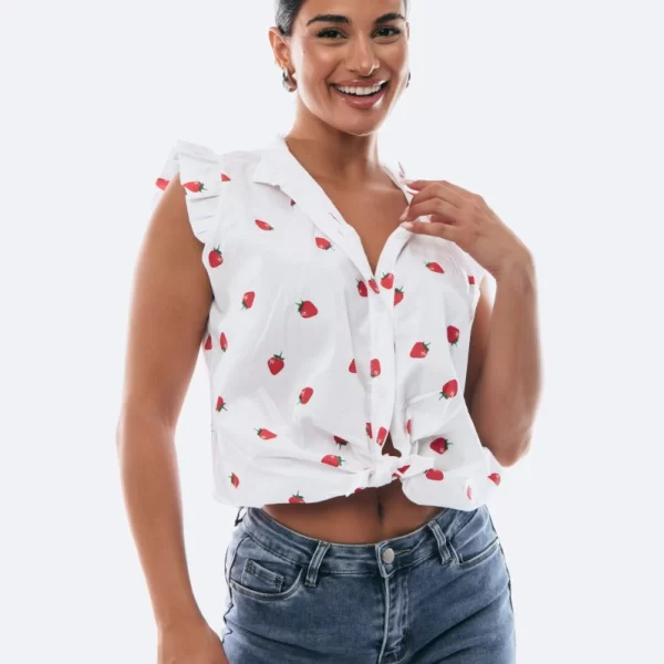 ΜΠΛΟΥΖΑ ΑΜΑΝΙΚΗ ΒΟΛΑΝ ΜΕ ΔΕΣΙΜΟ Άσπρο