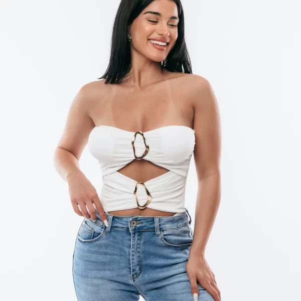 ΚΟΡΜΑΚΙ ΜΕ ΧΡΥΣΟ ΚΡΙΚΟ Άσπρο