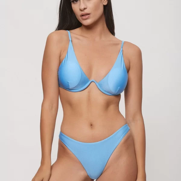 ΜΑΓΙΟ ΜΟΝΟΧΡΩΜΟ BIKINI Γαλάζιο