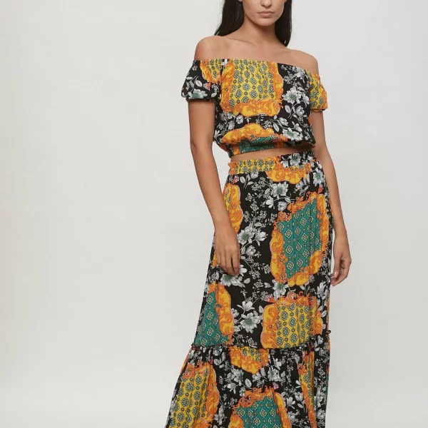 ΣΕΤ ΤΟΠ & ΦΟΥΣΤΑ Εμπριμέ μαύρο