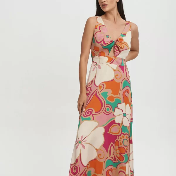 Lipsy ΦΟΡΕΜΑ ΜΕ ΒΕ ΕΜΠΡΙΜΕ Πορτοκαλί