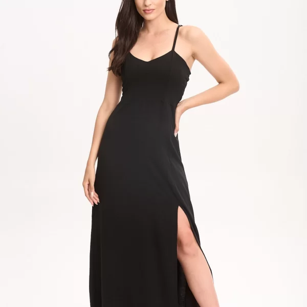 ΦΟΡΕΜΑ ΜΑΚΡΥ ΜΕ ΑΝΟΙΓΜΑ Μαύρο