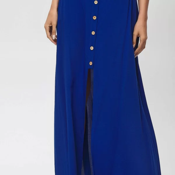 ΦΟΥΣΤΑ ΜΑΚΡΥΑ ΜΕ ΚΟΥΜΠΙΑ Μπλε ρουά