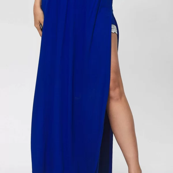 ΦΟΥΣΤΑ ΜΑΚΡΥΑ ΜΕ ΑΝΟΙΓΜΑ ΣΤΟ ΠΛΑΙ Μπλε ρουά