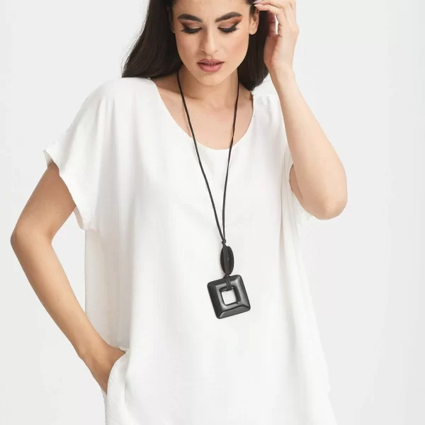 ΜΠΛΟΥΖΑ ΜΕ ΚΟΛΙΕ ΑΣΠΡΟ Ασπρο