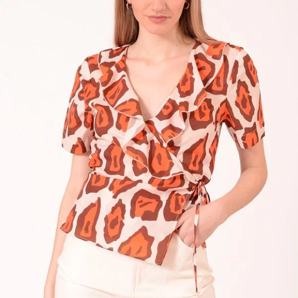 ΜΠΛΟΥΖΑ ΚΡΟΥΑΖΕ ΜΕ ΒΟΛΑΝ ANIMAL ΠΟΡΤΟΚΑΛΙ Πορτοκαλί