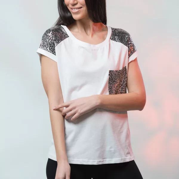 ΜΠΛΟΥΖΑ ΚΟΝΤΟ ΜΑΝΙΚΙ ΜΕ ΤΣΕΠΗ Ασπρο