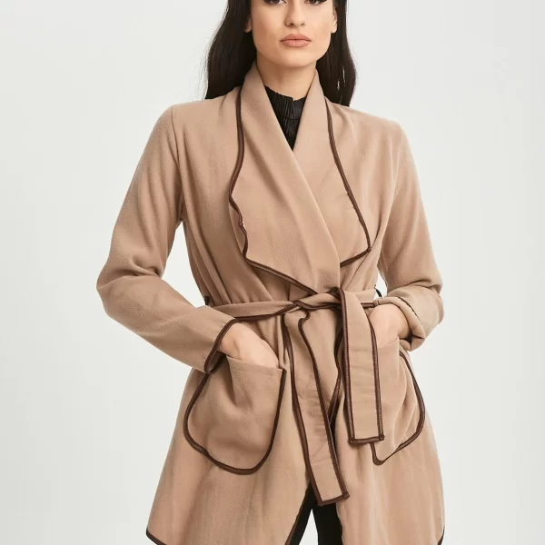 ΖΑΚΕΤΑ ΚΑΠΑ ΜΕ ΖΩΝΗ ΜΠΕΖ Μπεζ