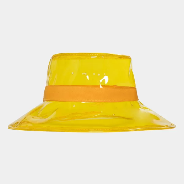 Yellow vinyl hat Κίτρινο
