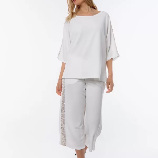 ΣΕΤ ΜΠΛΟΥΖΑ & ΠΑΝΤΕΛΟΝΑ ΣΤΡΑΣ Ασπρο