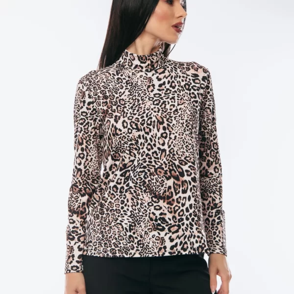 ΜΠΛΟΥΖΑ ΖΙΒΑΓΚΟ ΛΕΟΠΑΡ Μαύρο