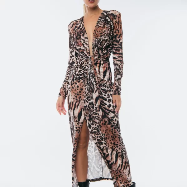 ΦΟΡΕΜΑ ΛΕΟΠΑΡ ΜΕ ΔΕΣΙΜΟ ΜΠΡΟΣΤΑ Μαύρο