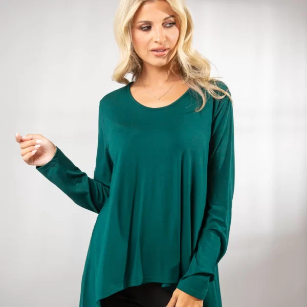 Boutique ΜΠΛΟΥΖΑ ΛΑΙΜΟΚΟΨΗ ΑΛΦΑ ΓΡΑΜΜΗ Πράσινο