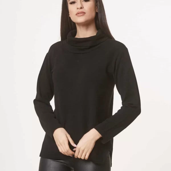 ΜΠΛΟΥΖΑ ΜΕ ΓΙΑΚΑ ΜΑΥΡΗ Mαύρο