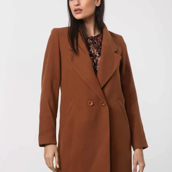 ΠΑΛΤΟ ΜΕ ΚΟΥΜΠΙΑ 3/4 Ταμπά