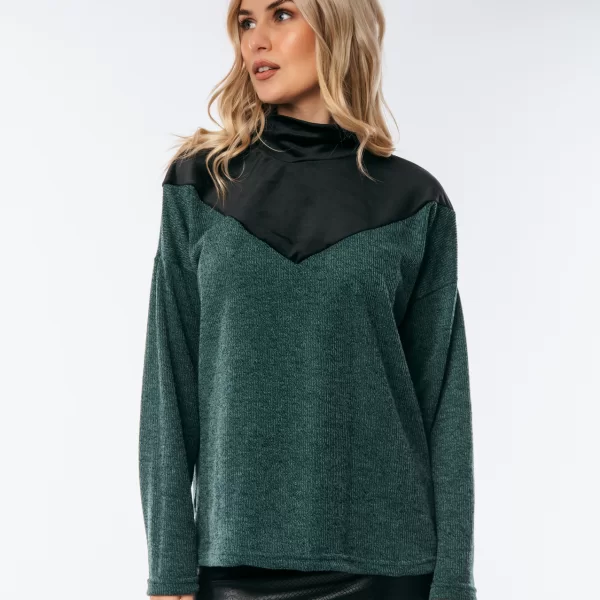 ΜΠΛΟΥΖΑ ΖΙΒΑΓΚΟ ΜΕ ΔΙΑΦΑΝΕΙΑ Πράσινο