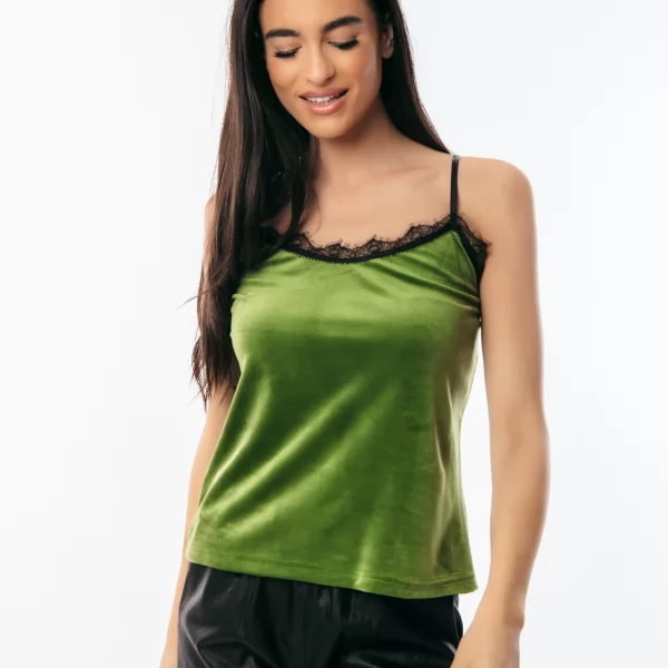 ΜΠΛΟΥΖΑ ΒΕΛΟΥΤΕ ΜΕ ΔΑΝΤΕΛΑ ΣΤΟ ΣΤΗΘΟΣ lime