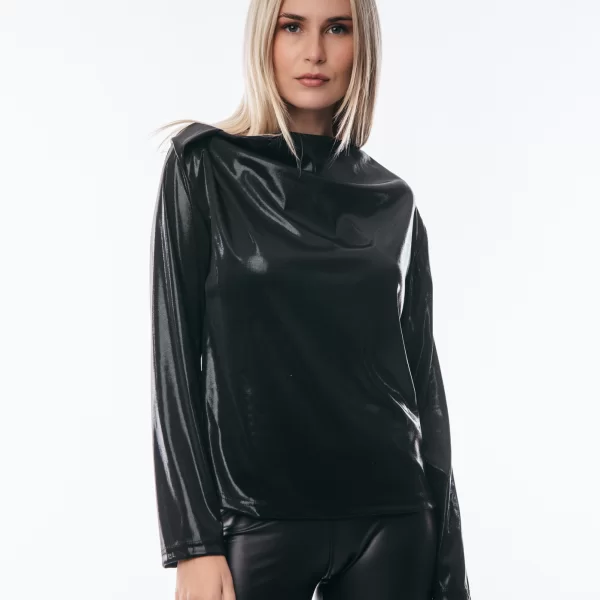 Boutique ΜΠΛΟΥΖΑ ΝΤΡΑΠΕ Μαύρο