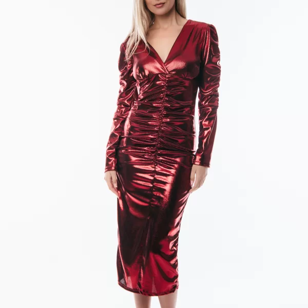 ΦΟΡΕΜΑ ΜΑΚΡΥ ΜΕ ΣΟΥΡΕΣ Κοκκινο