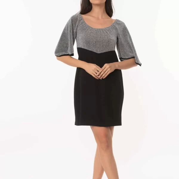 ΦΟΡΕΜΑ ΔΙΧΡΩΜΟ ΜΕ ΤΡΟΥΑΚΑΡ ΜΑΝΙΚΙ Ασημί