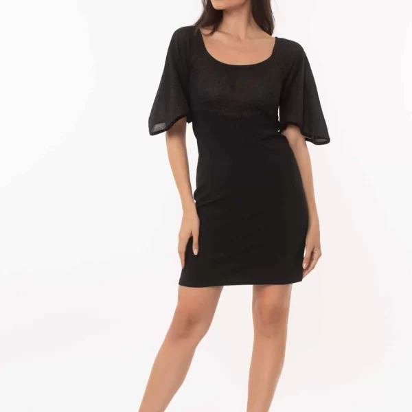 ΦΟΡΕΜΑ ΔΙΧΡΩΜΟ ΜΕ ΤΡΟΥΑΚΑΡ ΜΑΝΙΚΙ ΜΑΥΡΟ Μαύρο