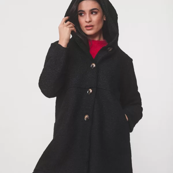 ΠΑΛΤΟΖΑΚΕΤΑ ΜΠΟΥΚΛΕ Μαύρο