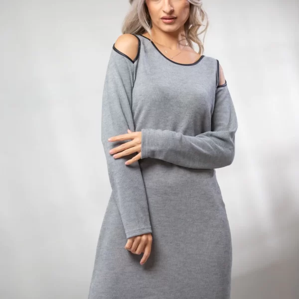 ΦΟΡΕΜΑ ΜΕ ΑΝΟΙΓΜΑΤΑ ΣΤΟΥΣ ΩΜΟΥΣ Γκρι