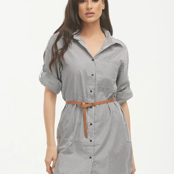 ΠΟΥΚΑΜΙΣΟΦΟΡΕΜΑ ΜΕ ΓΥΡΙΣΤΟ ΜΑΝΙΚΙ Μαύρο