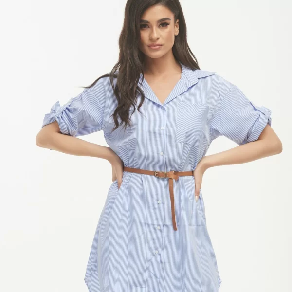 ΠΟΥΚΑΜΙΣΟΦΟΡΕΜΑ ΜΕ ΓΥΡΙΣΤΟ ΜΑΝΙΚΙ Σιέλ