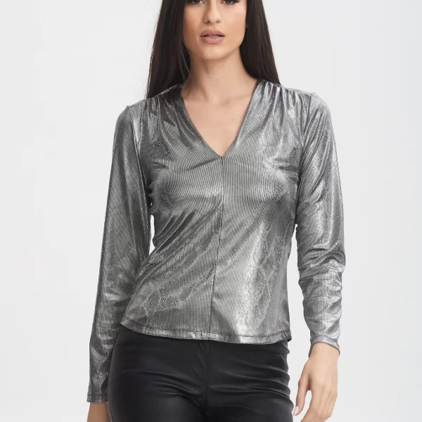 ΜΠΛΟΥΖΑ ΒΕ ΜΕΤΑΛΙΖΕ Ασημί