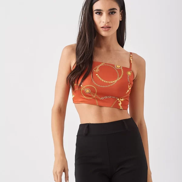 ΜΠΟΥΣΤΑΚΙ ΣΑΤΕΝ ΜΕ ΤΙΡΑΝΤΑ ΚΑΙ ΦΕΡΜΟΥΑΡ ΠΙΣΩ Πορτοκαλί