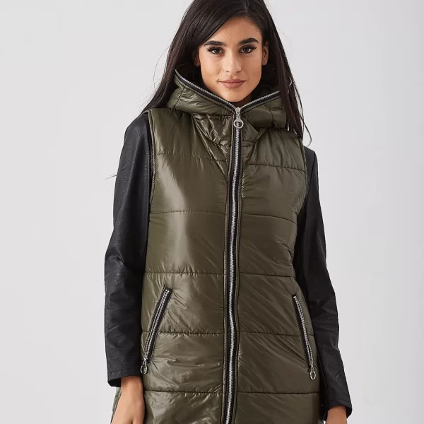 ΑΜΑΝΙΚΟ ΜΠΟΥΦΑΝ ΜΑΚΡΥ ΜΕ ΚΟΥΚΟΥΛΑ ΧΑΚΙ Χακί