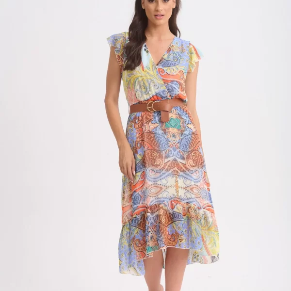 ΦΟΡΕΜΑ ΚΡΟΥΑΖΕ ΕΜΠΡΙΜΕ ΜΕ ΖΩΝΗ Εμπριμέ κίτρινο