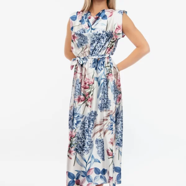 ECSTASY ΦΟΡΕΜΑ ΑΜΑΝΙΚΟ FLORAL Μπλε