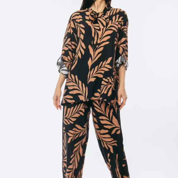 ΣΕΤ ΤΟΠ ΜΕ ΠΑΝΤΕΛΟΝΑ ΕΜΠΡΙΜΕ Μαύρο