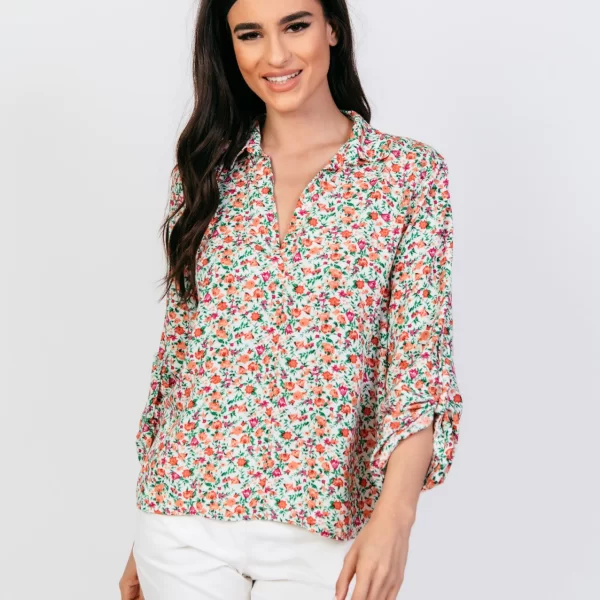 ΜΠΛΟΥΖΑ ΕΜΠΡΙΜΕ ΜΕ ΒΕ ΚΑΙ ΓΥΡΙΣΤΟ ΜΑΝΙΚΙ Ασπρο