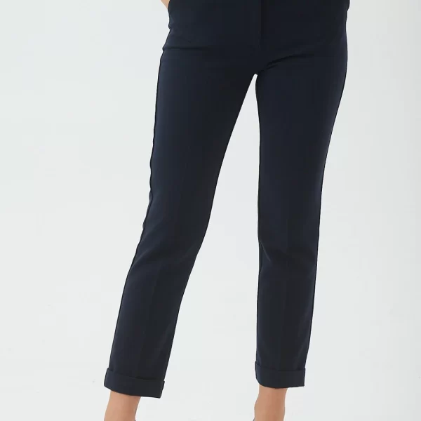 ΠΑΝΤΕΛΟΝΙ ΥΦΑΣΜΑΤΙΝΟ ΜΕ ΚΟΥΜΠΙ ΜΠΛΕ Μπλέ