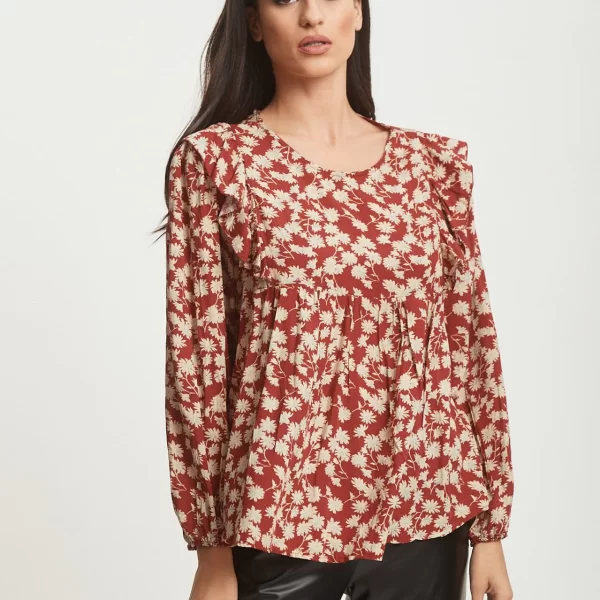 ΜΠΛΟΥΖΑ ΕΜΠΡΙΜΕ ΜΕ ΒΟΛΑΝ Kόκκινο