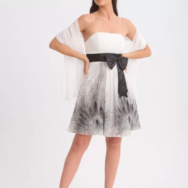 DRESS UP ΦΟΡΕΜΑ ΣΤΡΑΠΛΕΣ ΚΟΝΤΟ Ασπρο