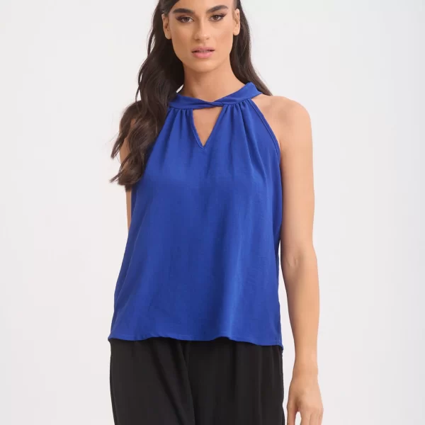 ΜΠΛΟΥΖΑ ΑΜΑΝΙΚΗ ΜΕ ΔΕΣΙΜΟ Μπλε ρουά