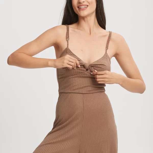 Lipsy ΦΟΡΜΑ ΡΙΠ ΜΕ ΚΟΜΠΟ Μπεζ