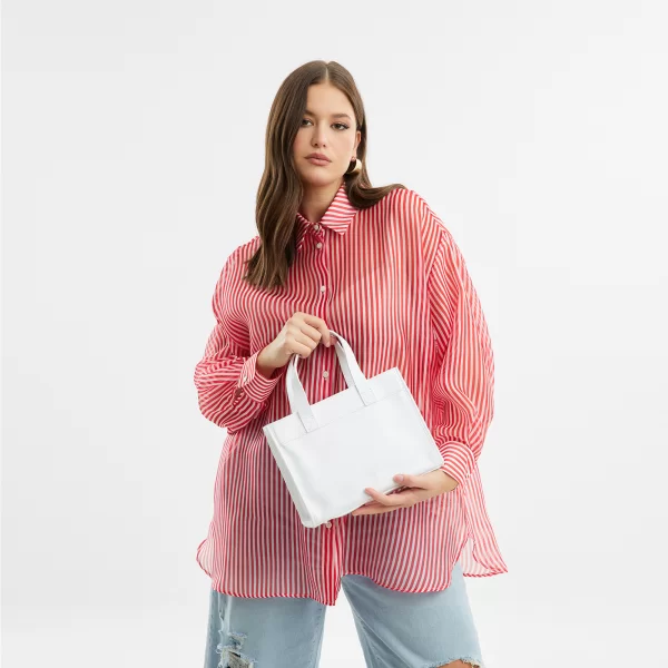 Δερμάτινη τσάντα με τσέπη