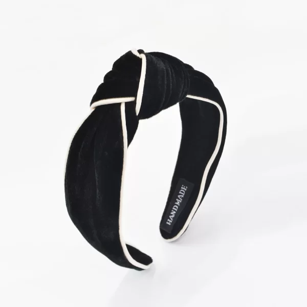 Στέκα βελούδινη με κόμπο & διχρωμία