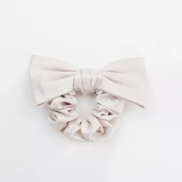 Scrunchie σατέν με φιόγκο