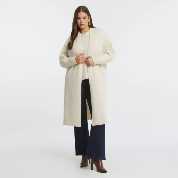 Κοντομάνικο μακρύ πλεκτό γιλέκο