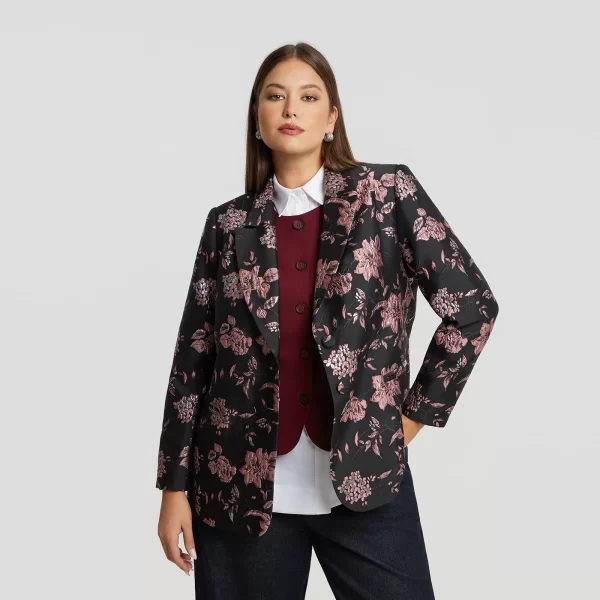 Ζακάρ σακάκι με φλοράλ σχέδιο