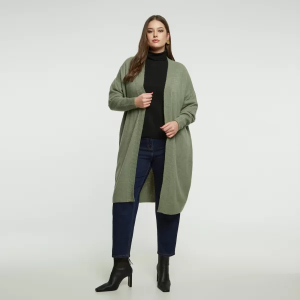 Πλεκτή ζακέτα με μαλλί